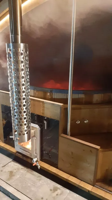 Zatoka Cydrowa Sauna rozpalona