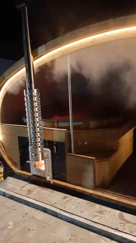 Zatoka Cydrowa Sauna rozpalona oddalona